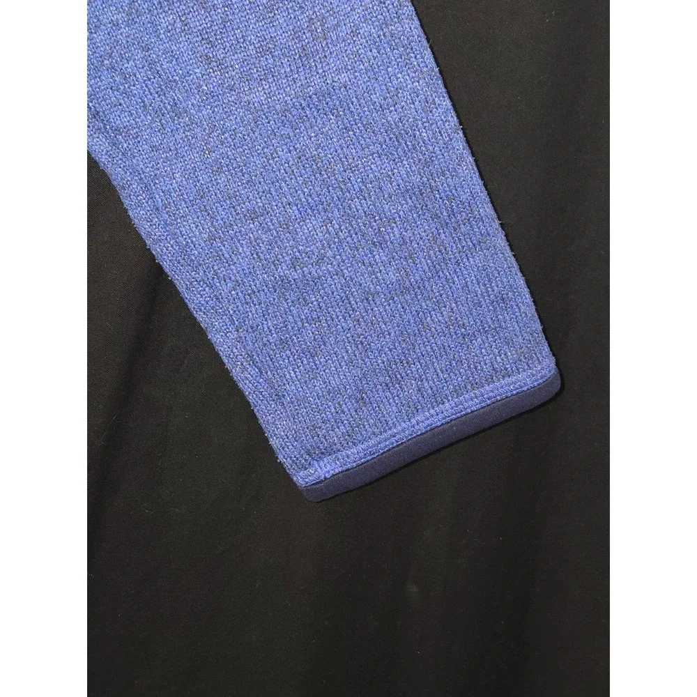 Patagonia Kids Fleece Pullover Blue Quarter Zip Size XL‎ 14 Made in Sri Lanka